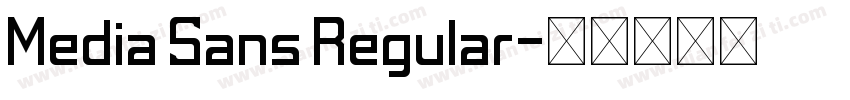 Media Sans Regular字体转换